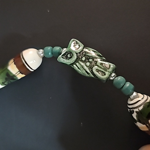 Pottery Owl southwest Necklace - Picture 2 of 6